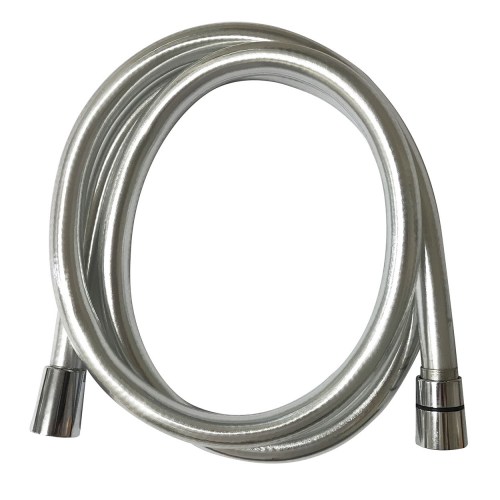 FORENO. Big Bore Shower Hose - Smooth Silver (FORPT172)