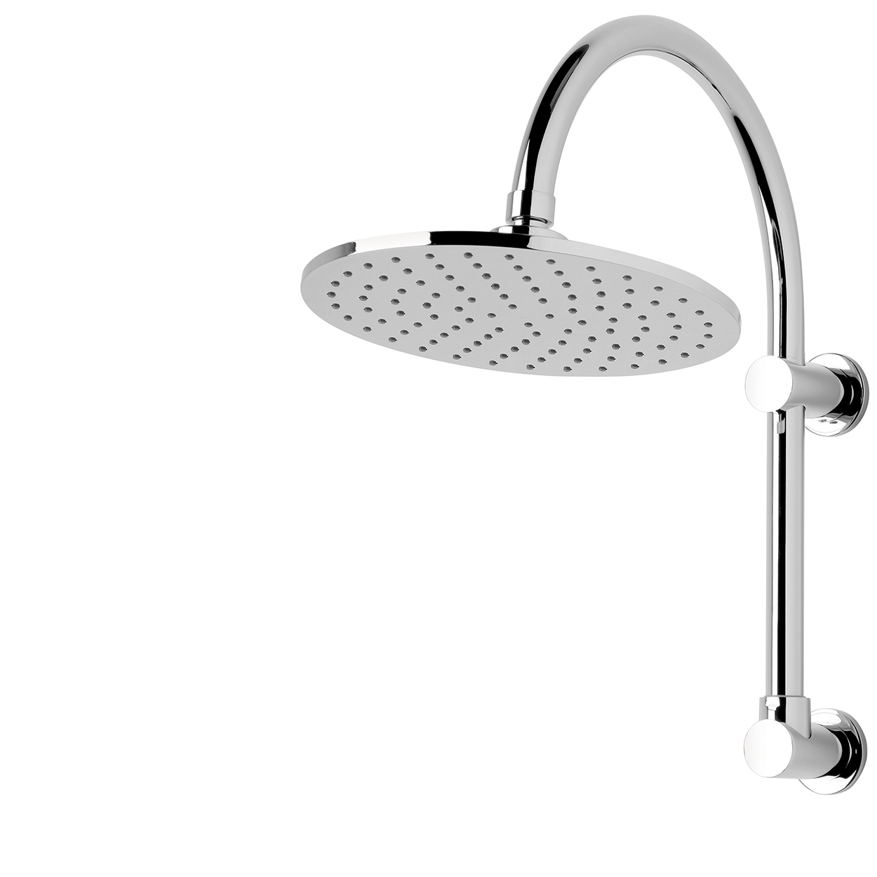FORENO. High Rise Brass Shower Rose | Chrome (FSHR1)