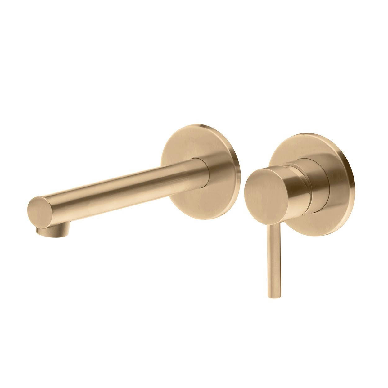 LE TAP MINIMO II Wall Mounted Basin Mixer - Brushed Brass (PVD)