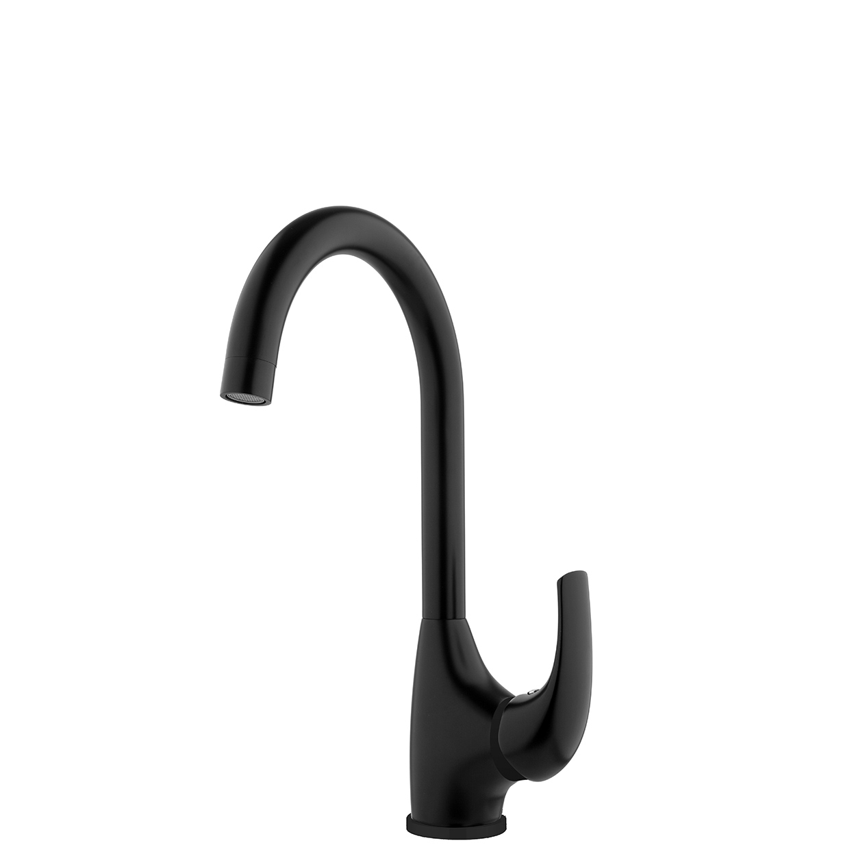 MN013 FORENO MANA Gooseneck Sink Mixer | Matte Black (MN013)