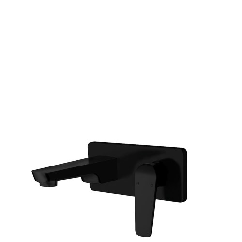 NORTH Wall Mounted Basin Mixer - Matte Black
