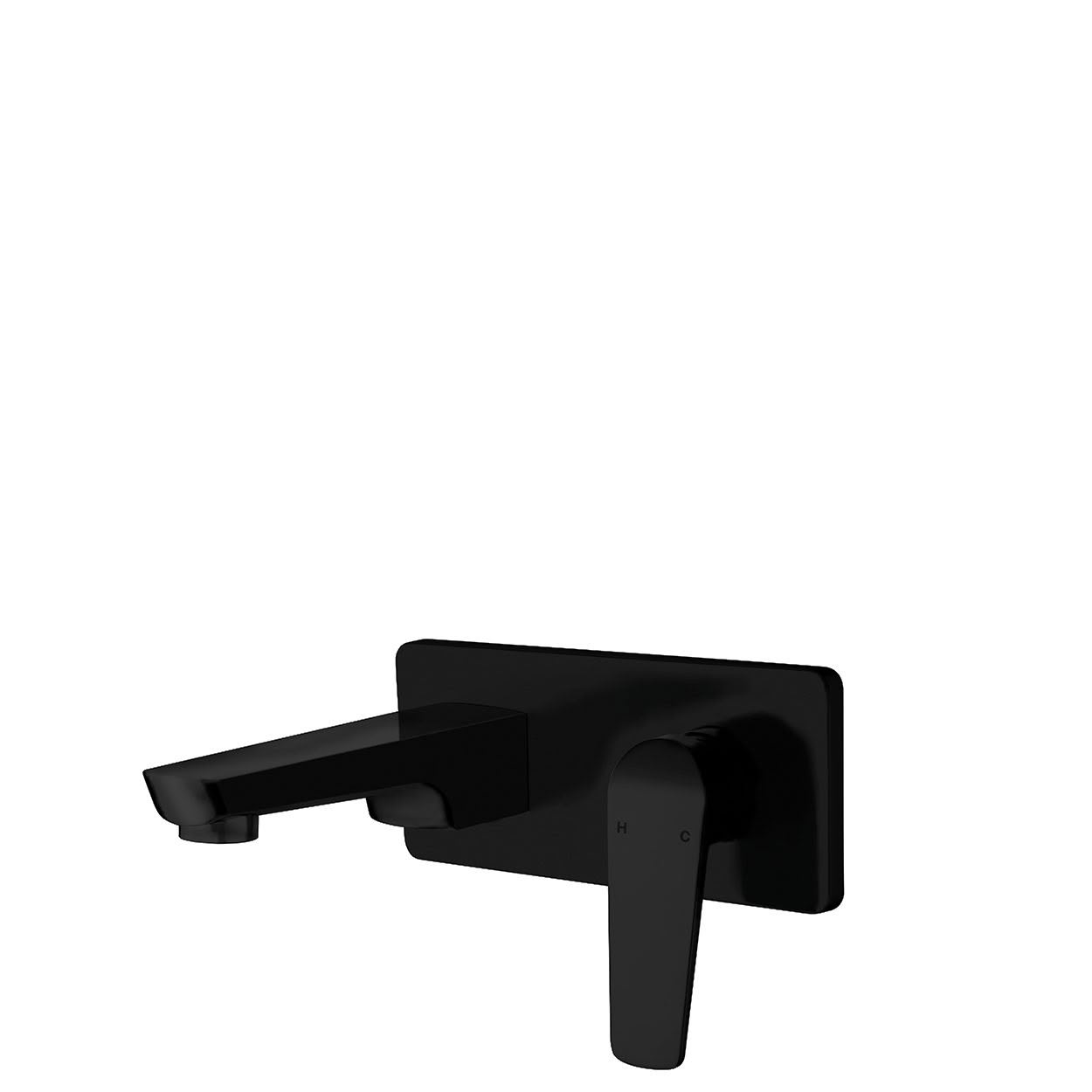 NORTH Wall Mounted Basin Mixer - Matte Black