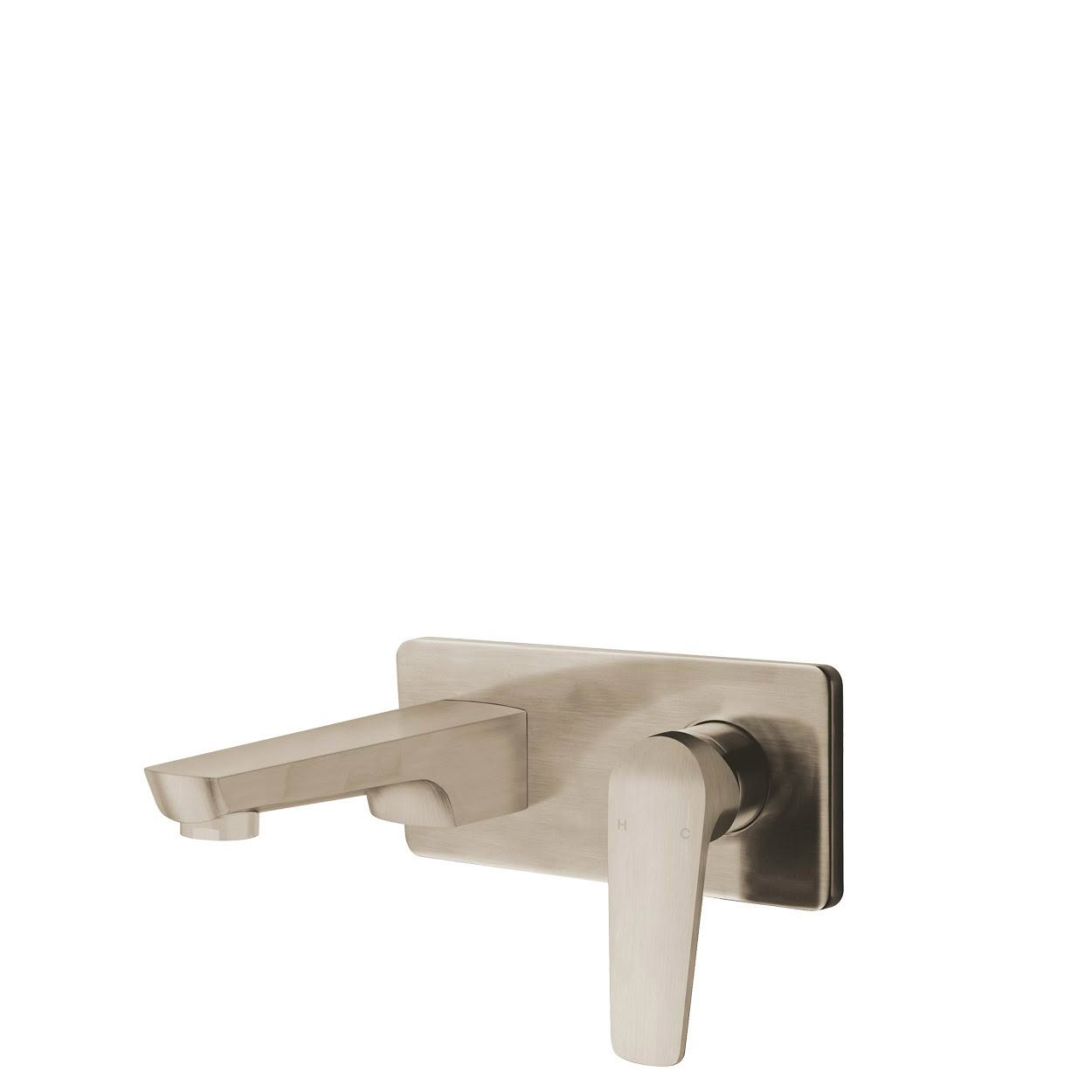 NORTH Wall Mounted Basin Mixer - Brushed Nickel (PVD)