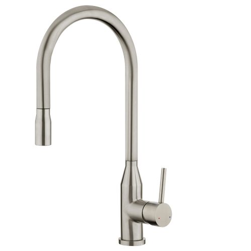 FORENO PURITY Minimal Pulldown Sink Mixer | Stainless Steel (PUR011)