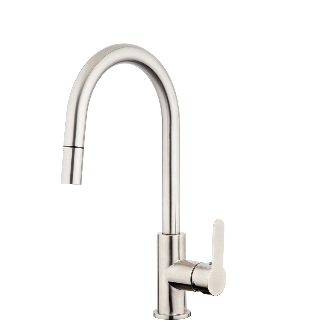 FORENO PURITY Gooseneck Pulldown Sink Mixer | Stainless Steel (PUR013)