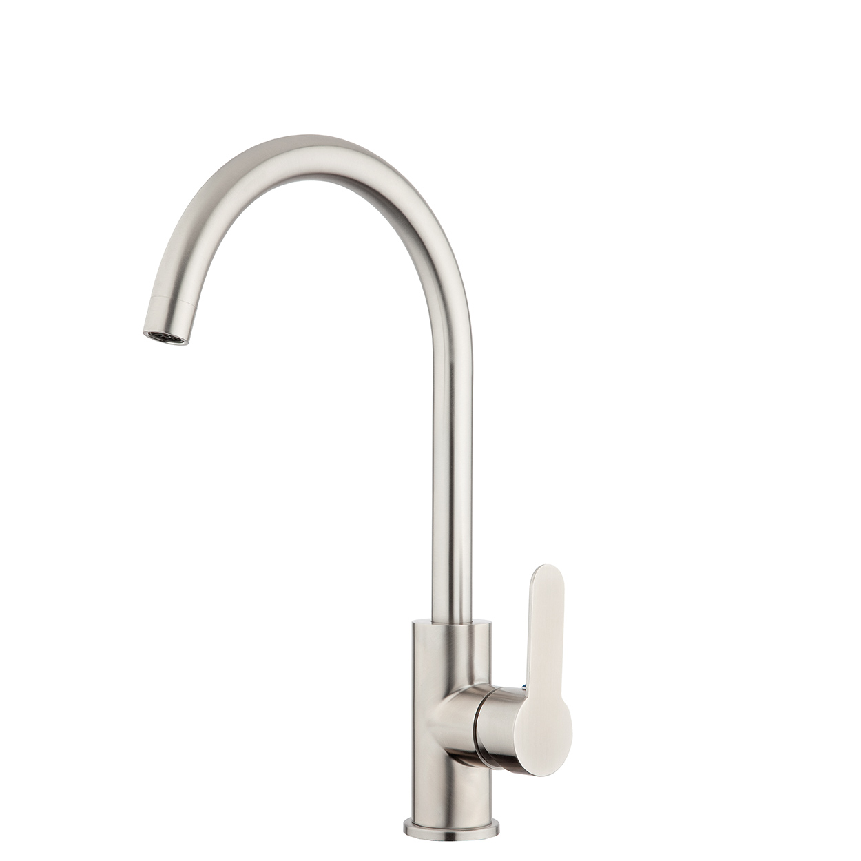 FORENO PURITY Gooseneck Sink Mixer | Stainless Steel (PUR014)