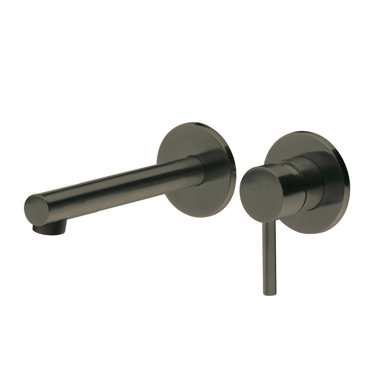 REEF Wall Mounted Basin Mixer - Brushed Gunmetal (PVD)