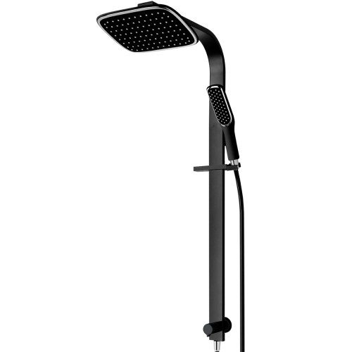 BLACK EDITION Double Head Slide Shower - Matte Black