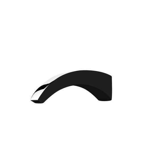 FORENO SOLITAIRE Bath Spout | Black/Chrome (SLT052)