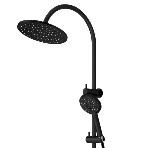 SOLITAIRE Double Head Shower - Matte Black